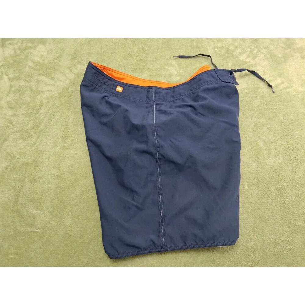 Quiksilver Mens 40 Board Shorts Blue Swim Trunks Pockets Beach Surf Casual